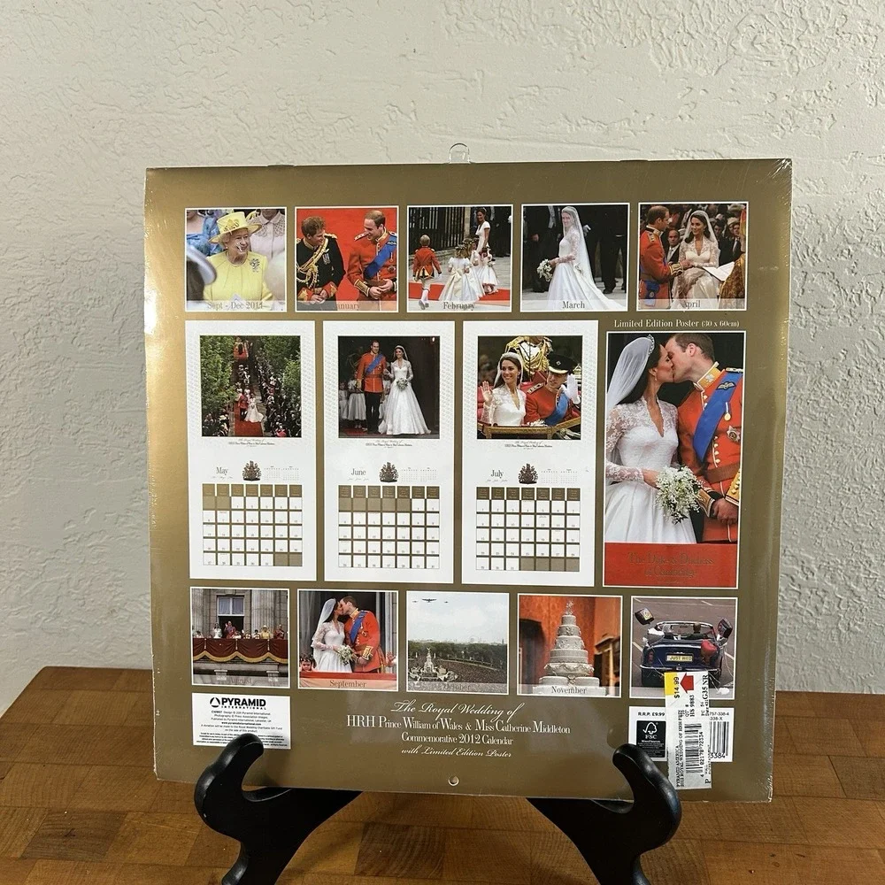 2012-The Royal Wedding-William & Kate-Commemorative Calendar-Limited Edition-NEW